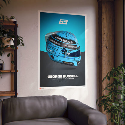 George Russell Signature Poster