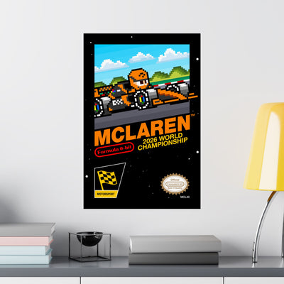McLaren 8-bit Game Poster