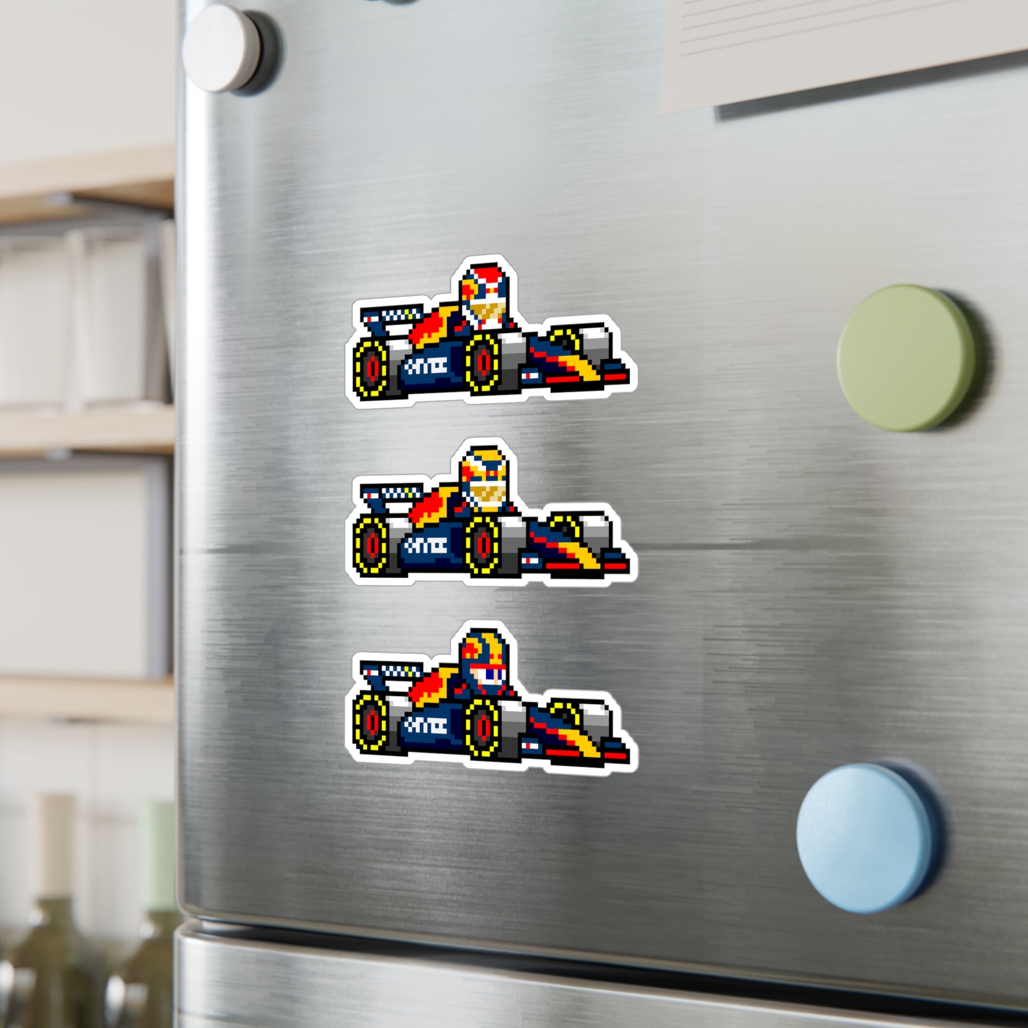 Red Bull 8-bit Vinyl Decal Stickers