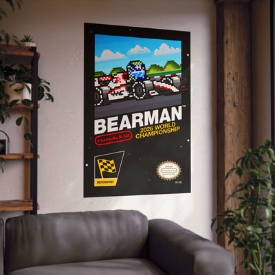 Bearman 8-bit Game Poster