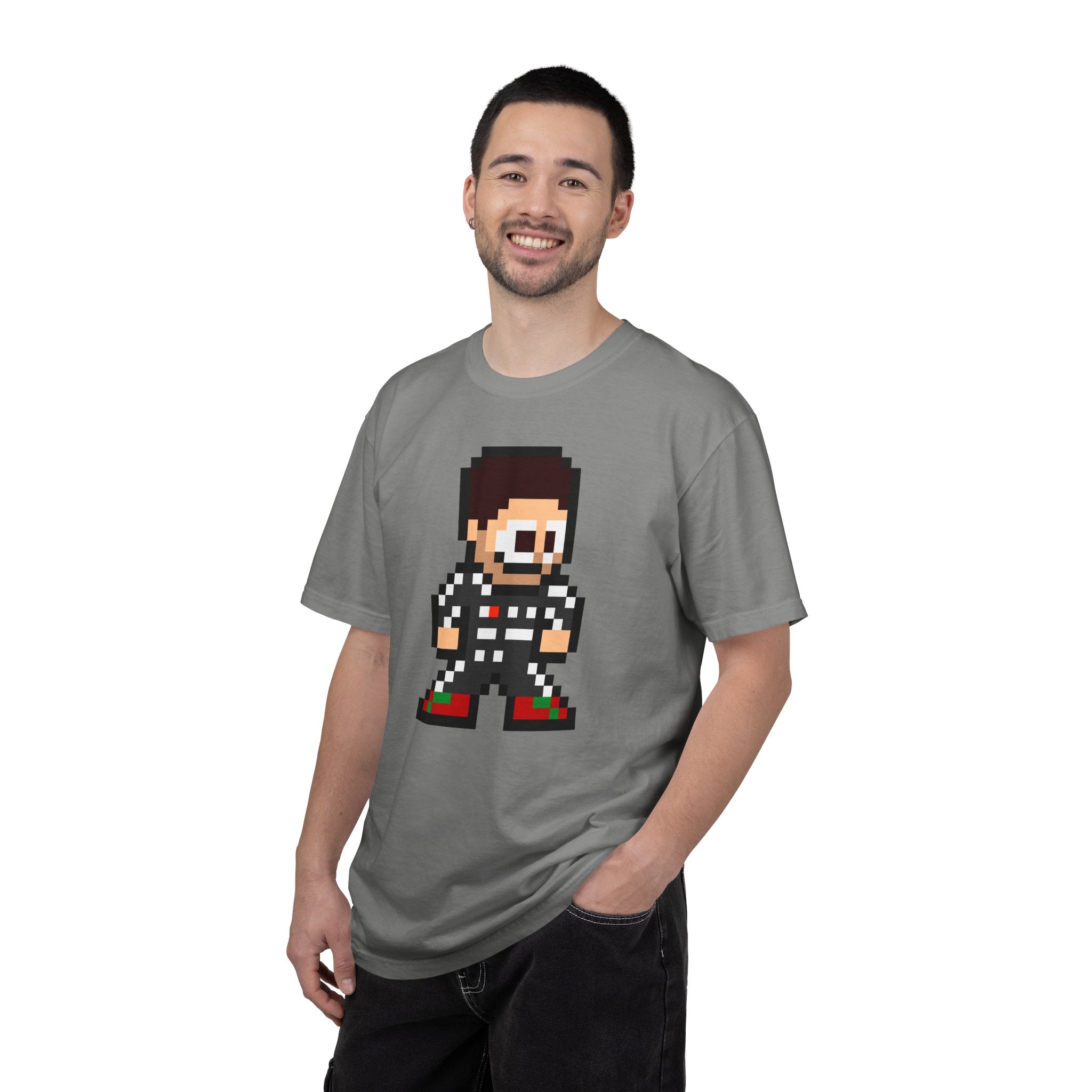 8-bit Sergio Perez Adult Heavyweight 100% Cotton T-shirt