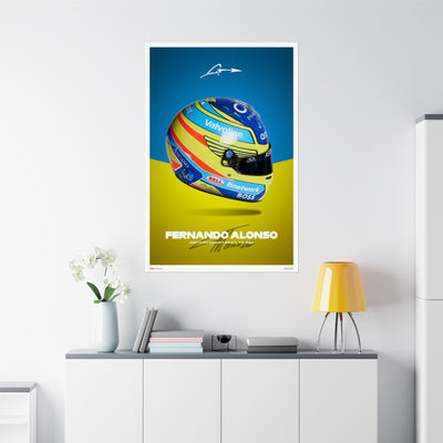 Fernando Alonso Signature Poster