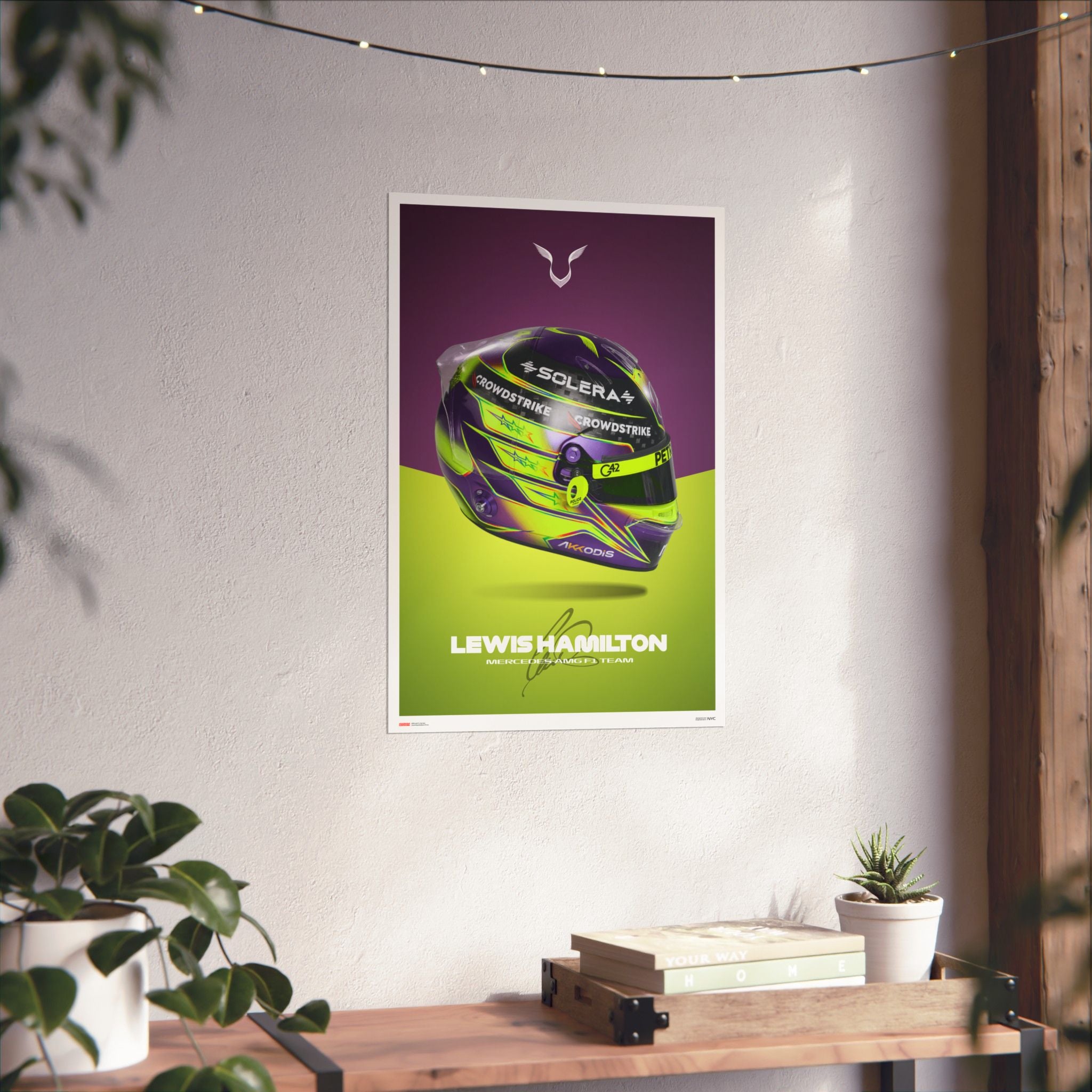 Lewis Hamilton Signature Poster