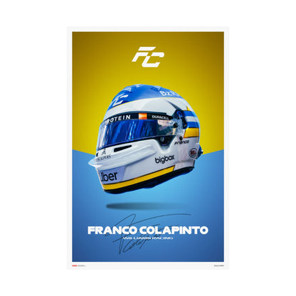 Franco Colapinto Signature Poster