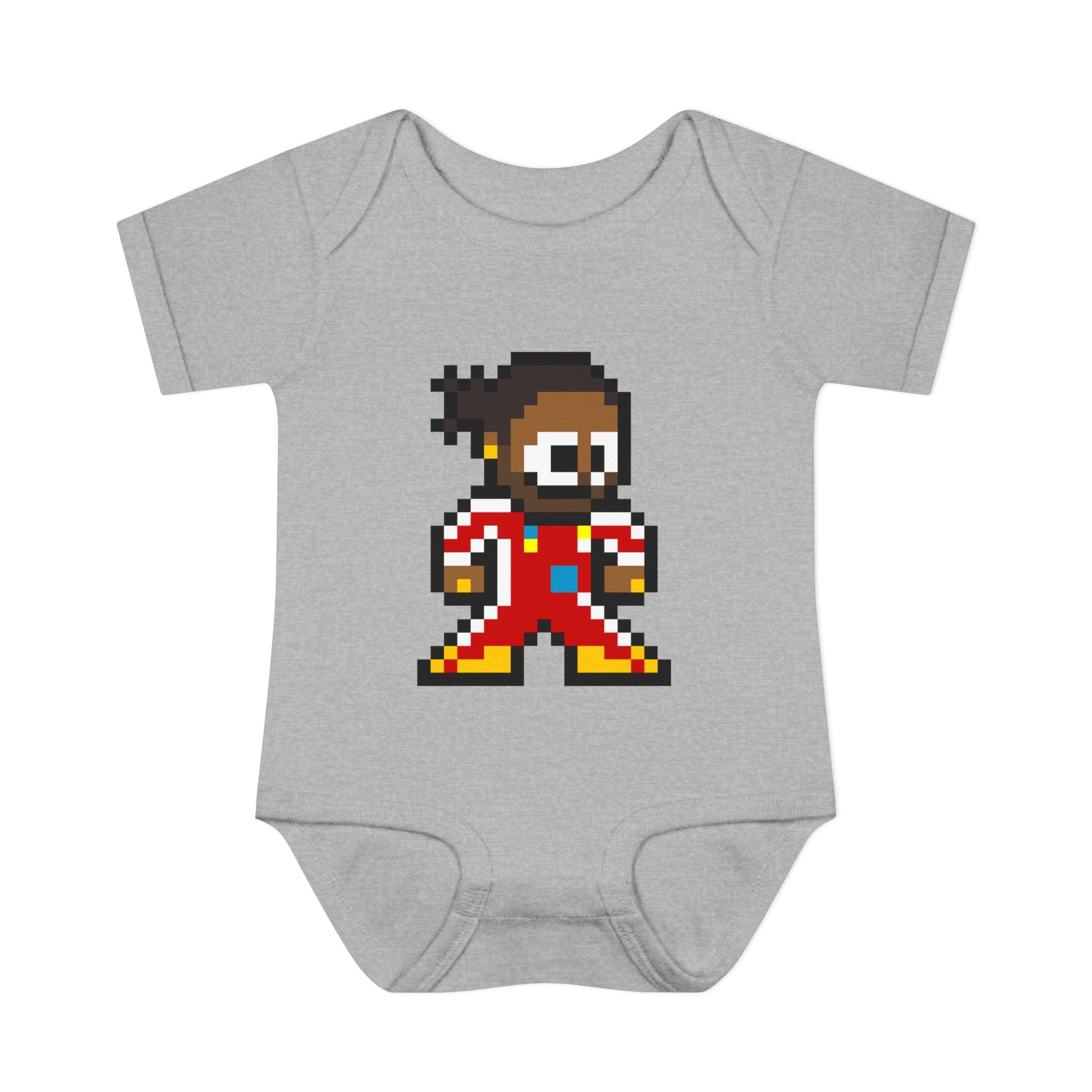 8-bit Lewis Hamilton Baby Bodysuit