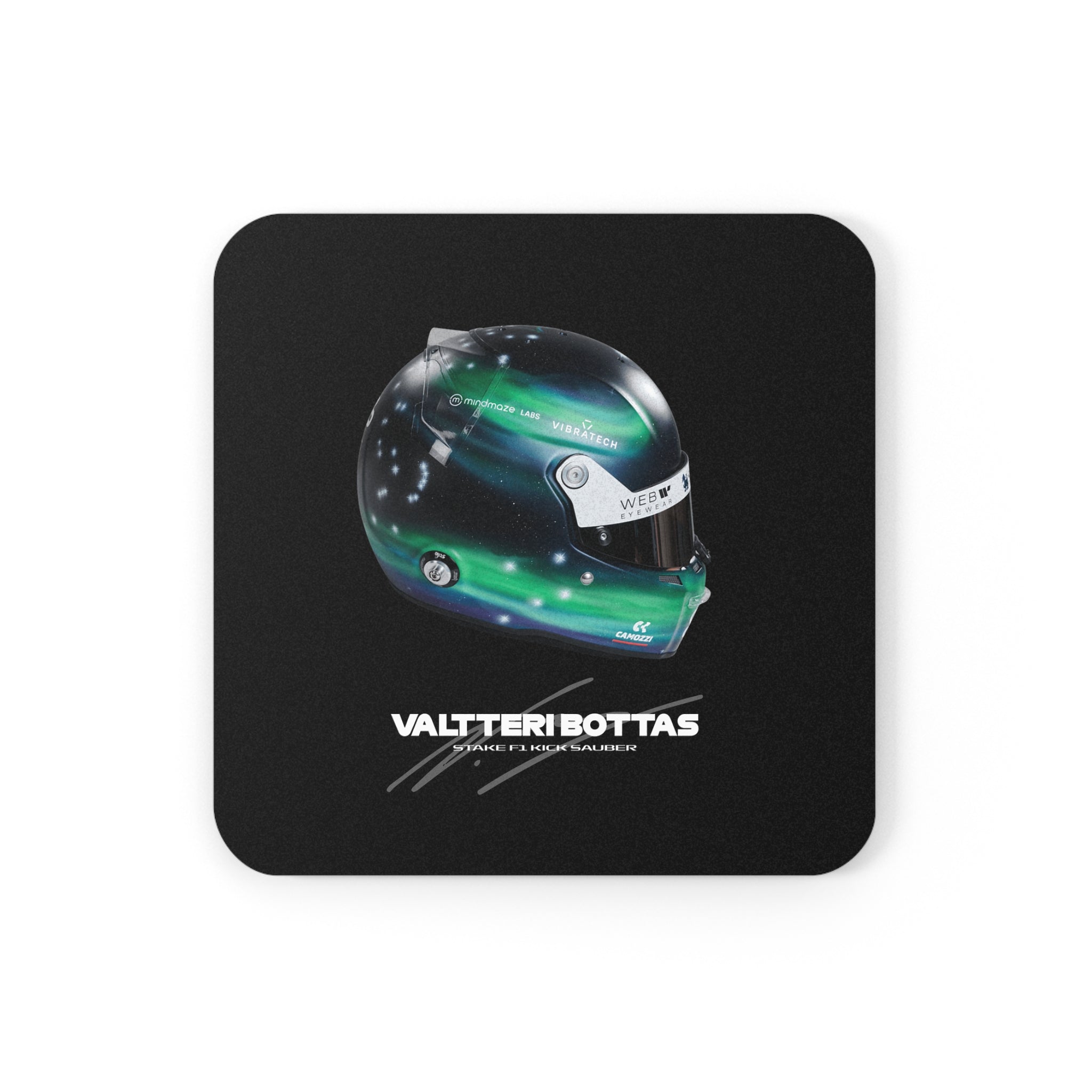 Valtteri Bottas Signature Cork Coaster