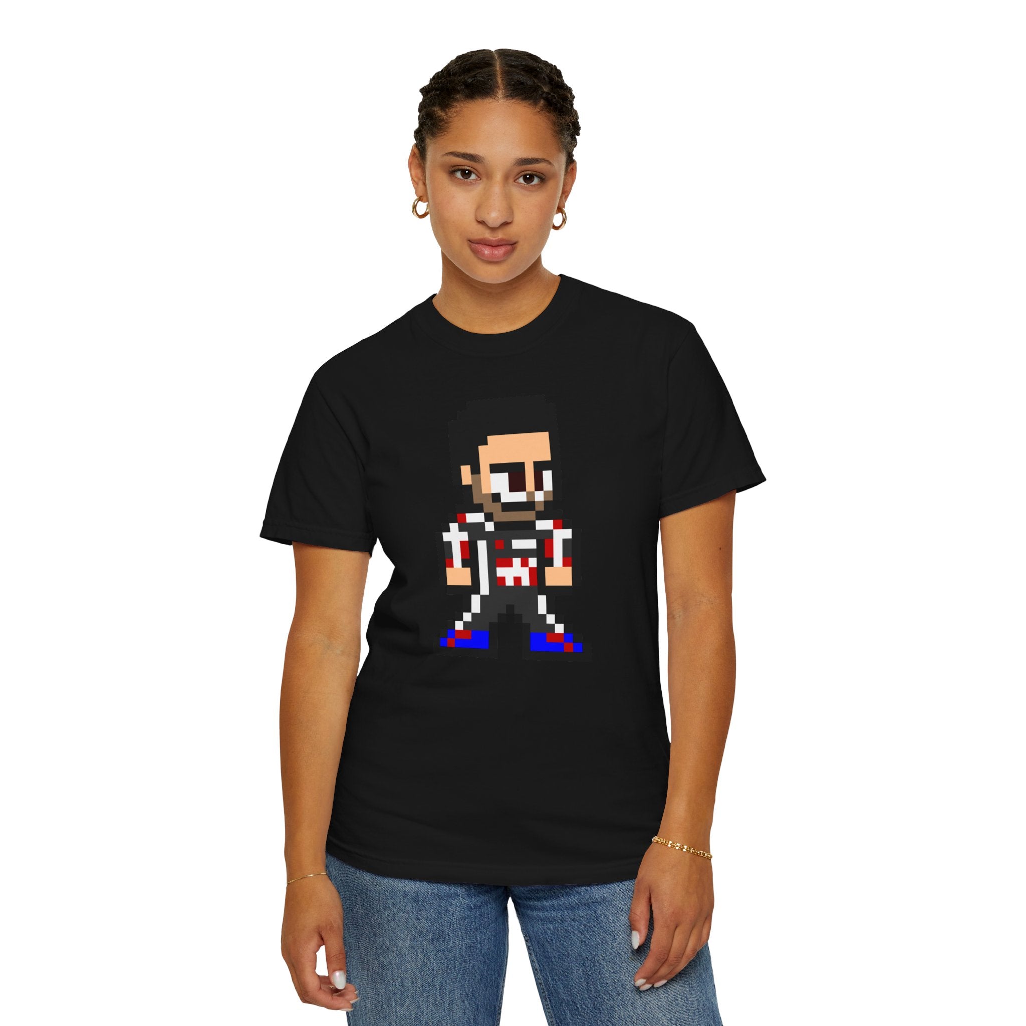 8-bit Esteban Ocon Adult Heavyweight 100% Cotton T-shirt