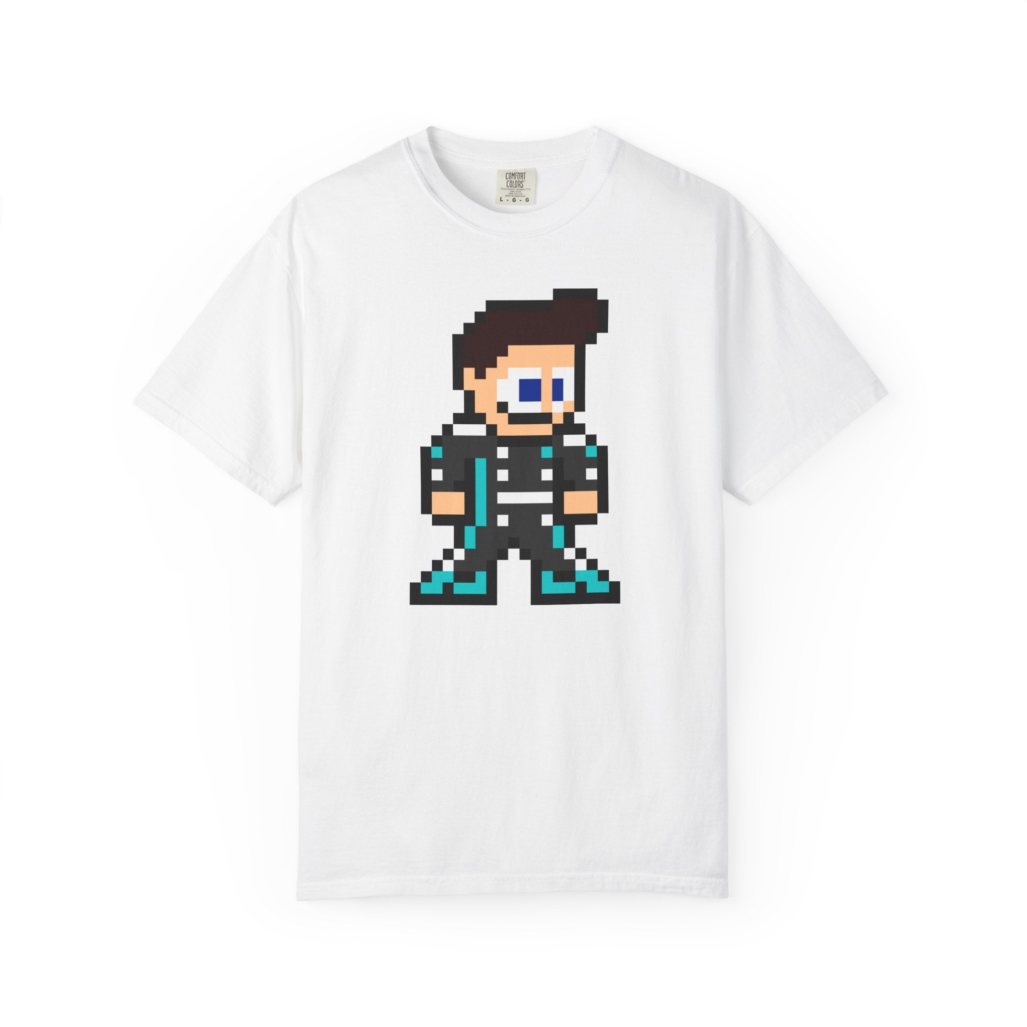 8-bit George Russell Adult Heavyweight 100% Cotton T-shirt