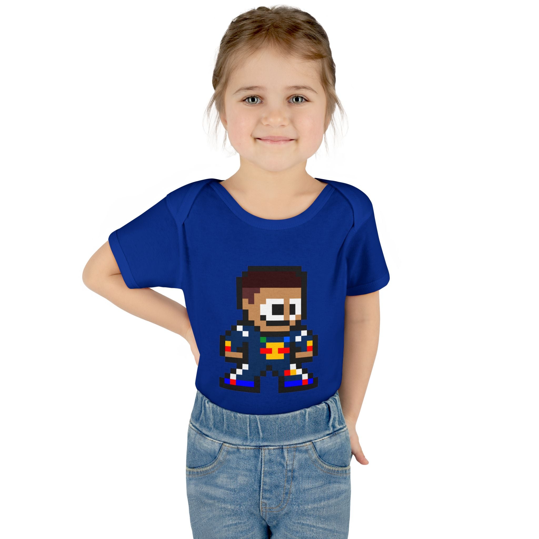 8-bit Isack Hadjar Baby Bodysuit
