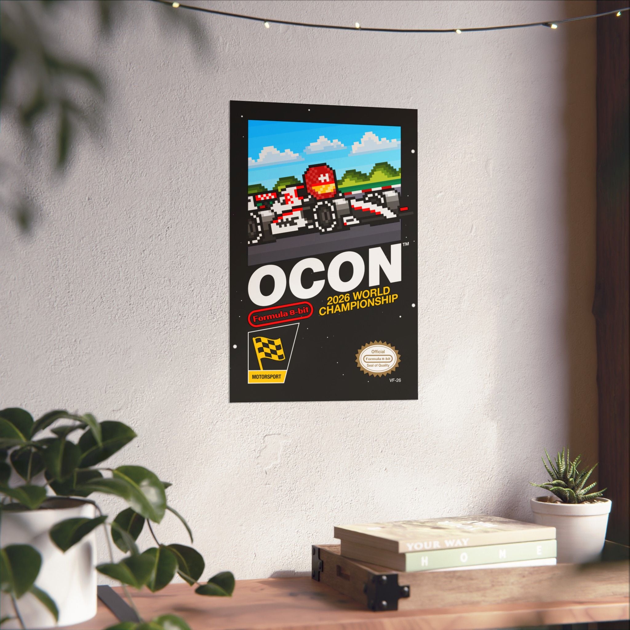Ocon 8-bit Game Poster