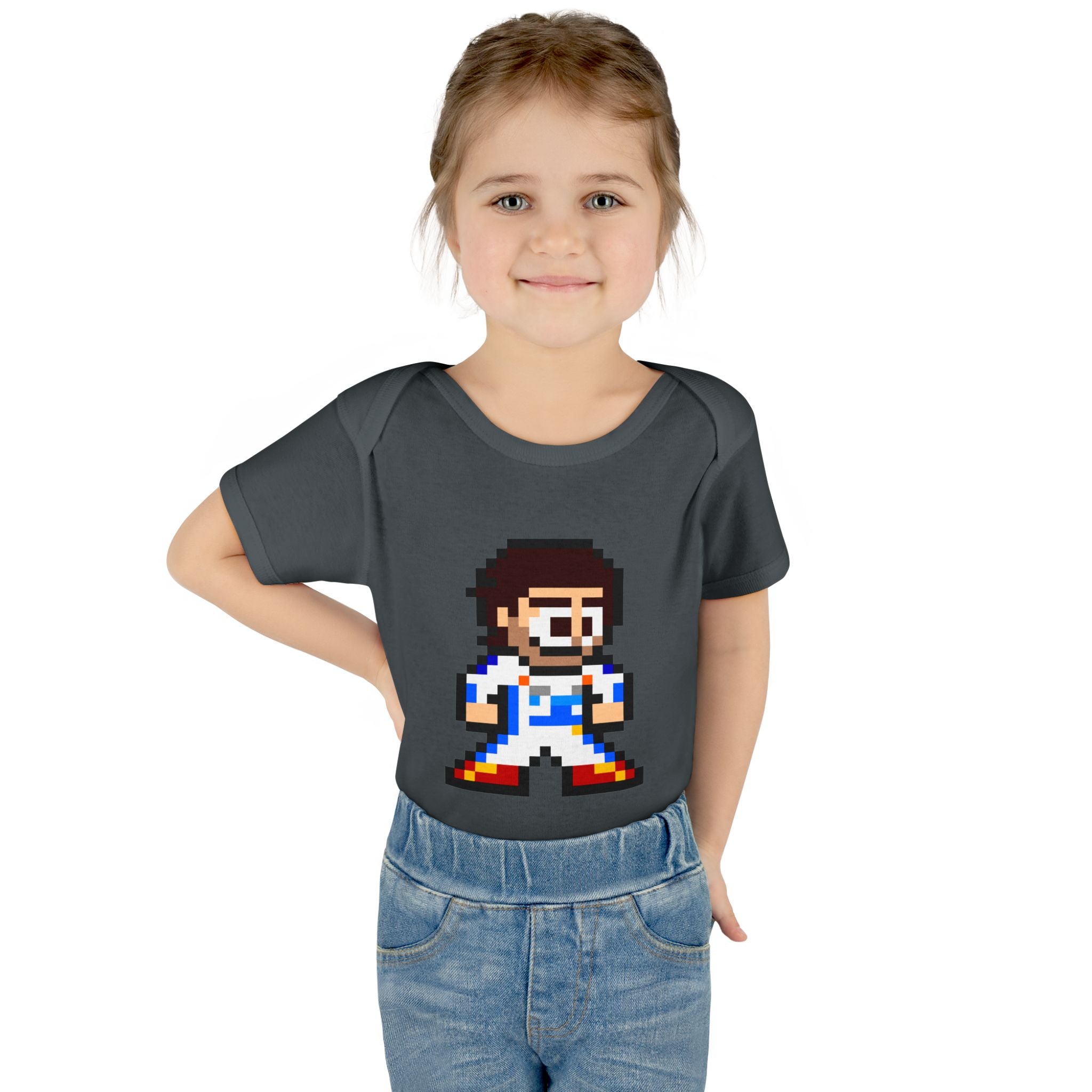 8-bit Carlos Sainz Baby Bodysuit