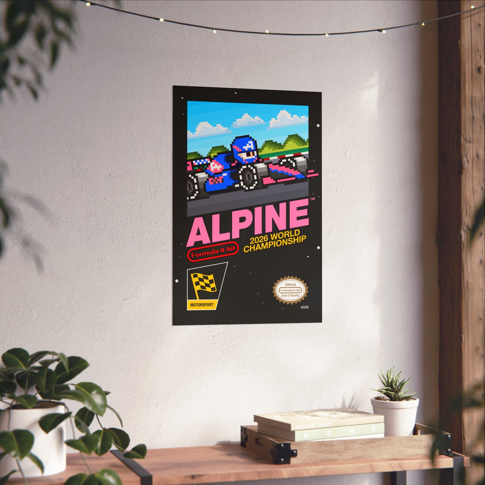 Alpine 8-bit Game Poster