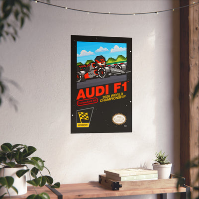 Audi 8-bit Game Poster