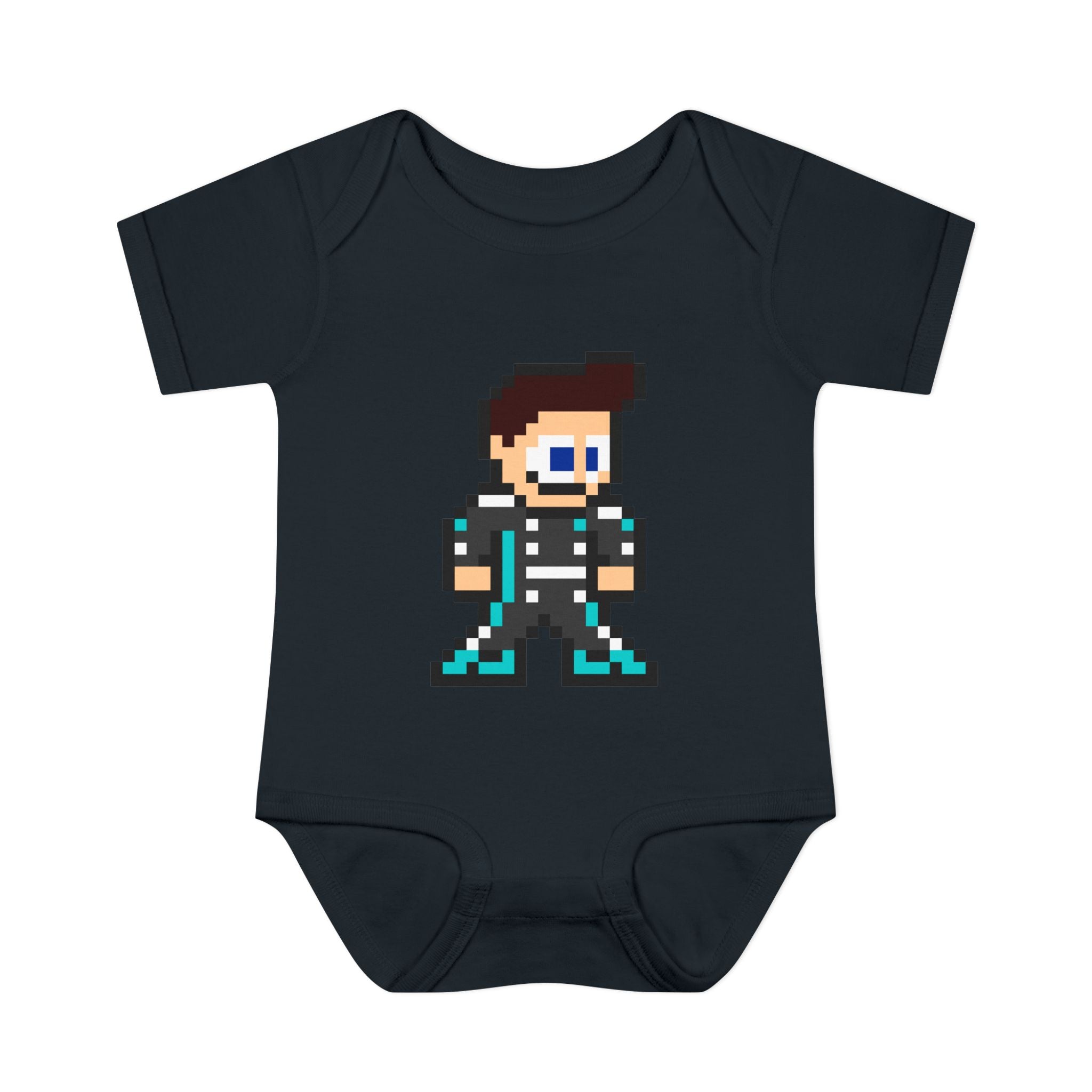 8-bit George Russell Baby Bodysuit