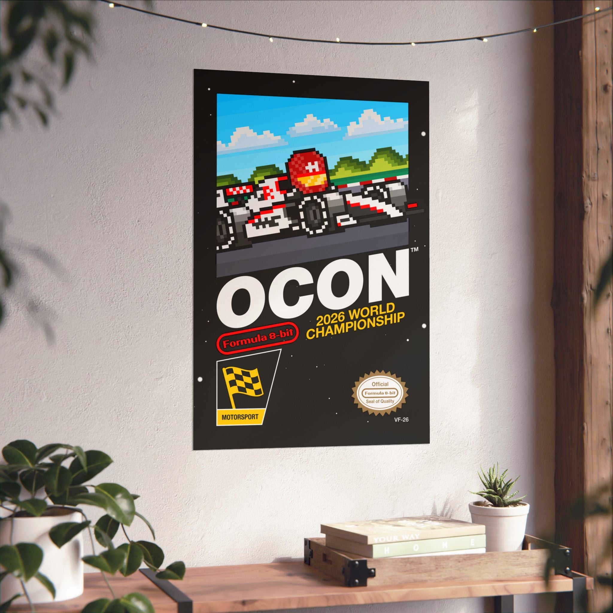 Ocon 8-bit Game Poster
