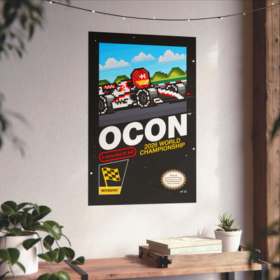 Ocon 8-bit Game Poster