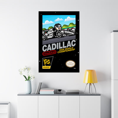 Cadillac 8-bit Game Poster