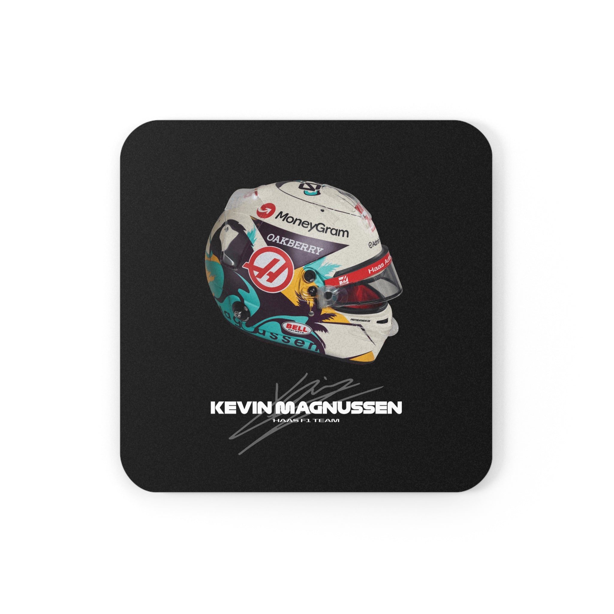 Kevin Magnussen Signature Cork Coaster