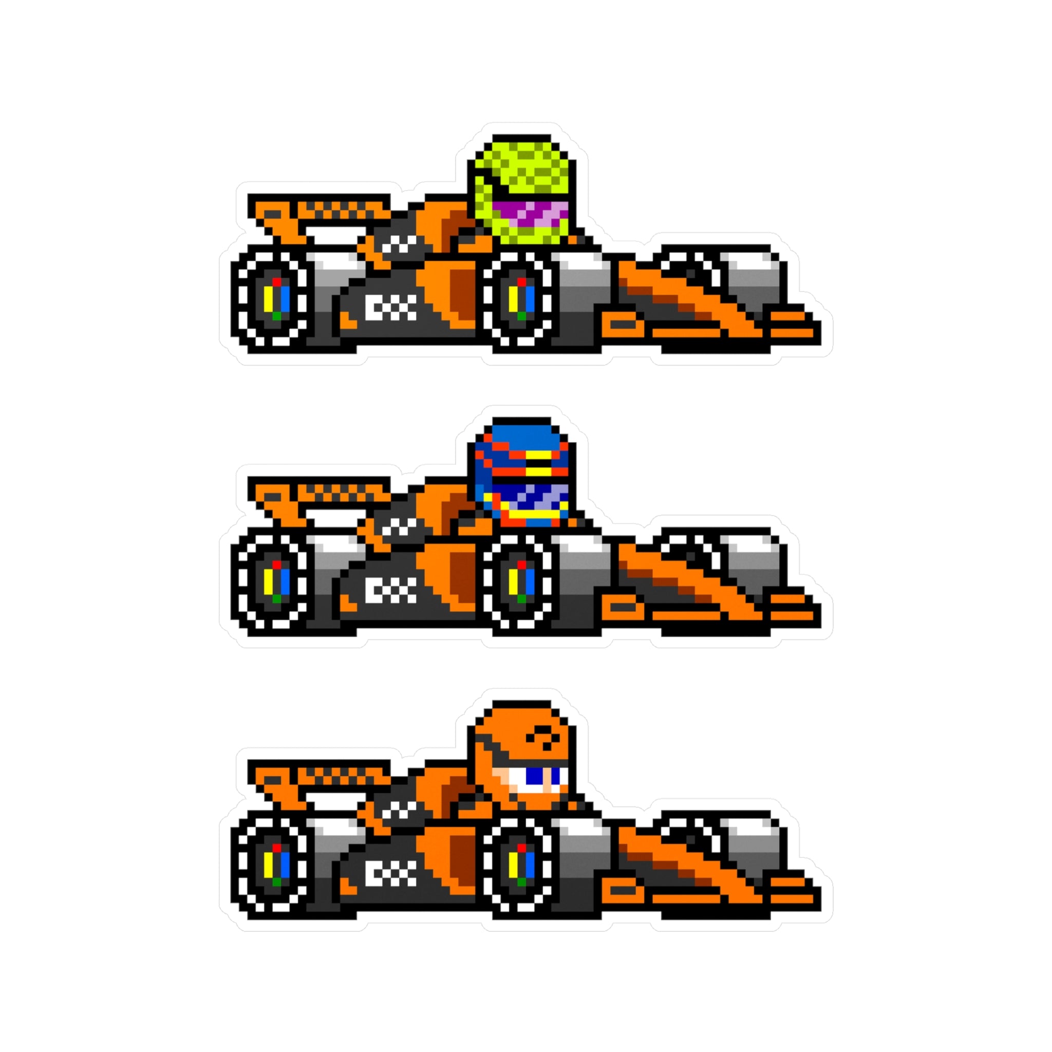 McLaren 8-bit Vinyl Decal Stickers