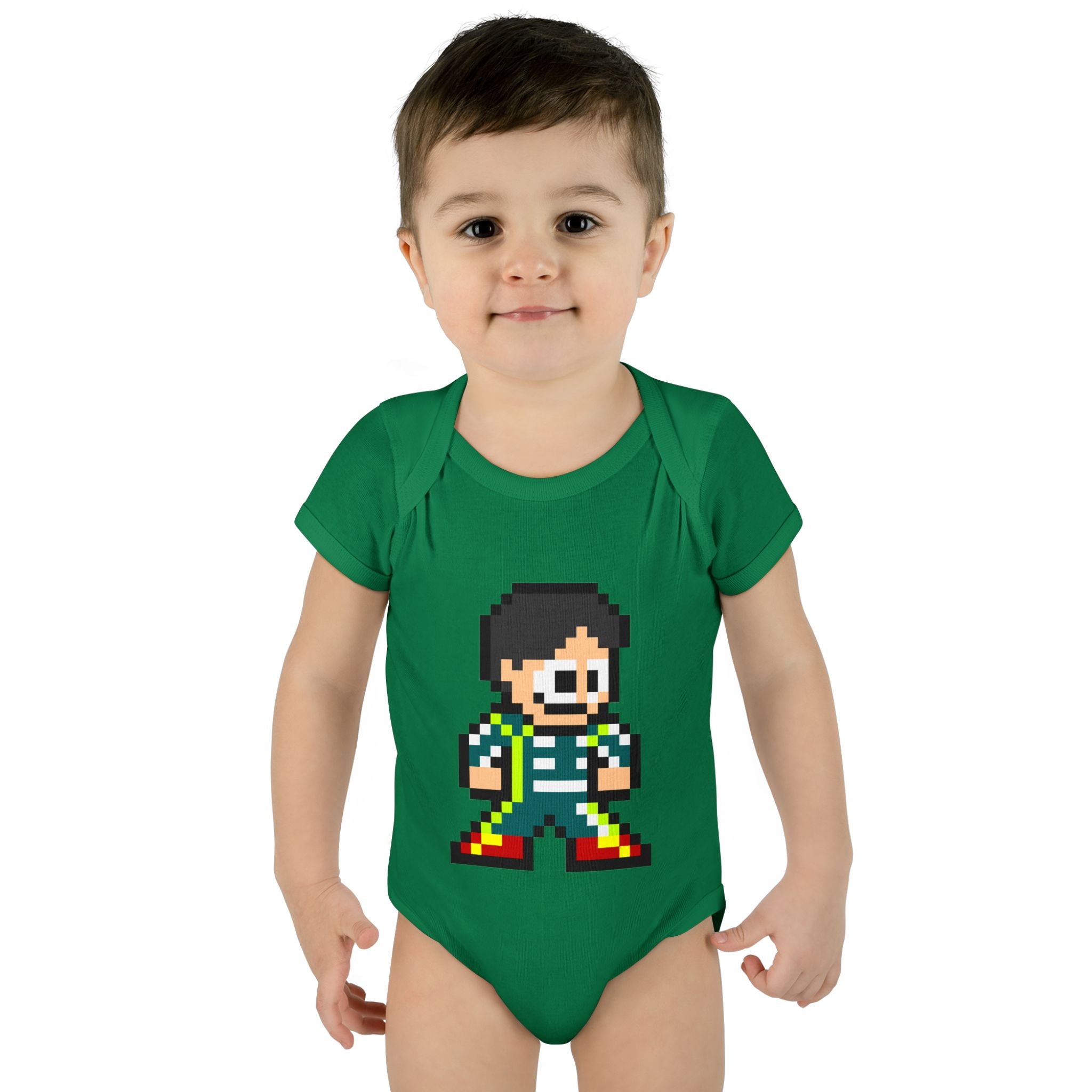 8-bit Lance Stroll Baby Bodysuit