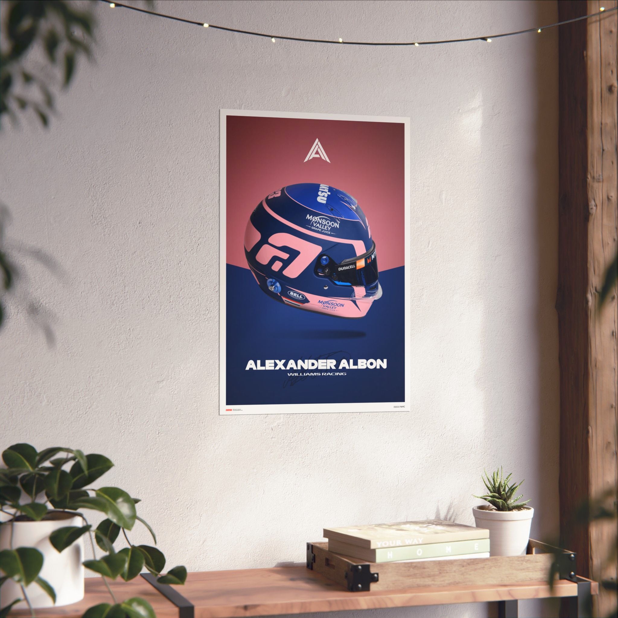 Alex Albon Signature Poster