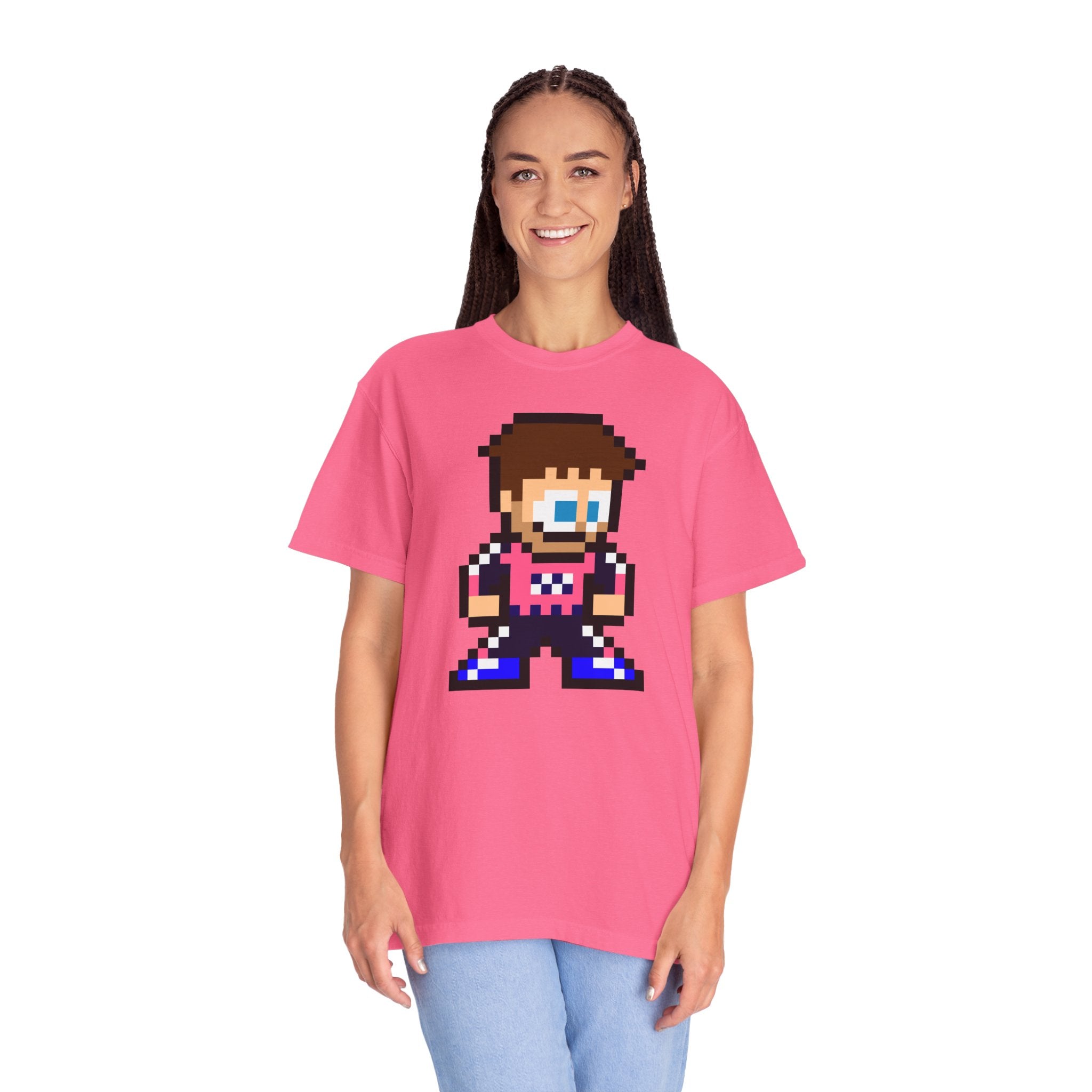 8-bit Pierre Gasly Adult Heavyweight 100% Cotton T-shirt