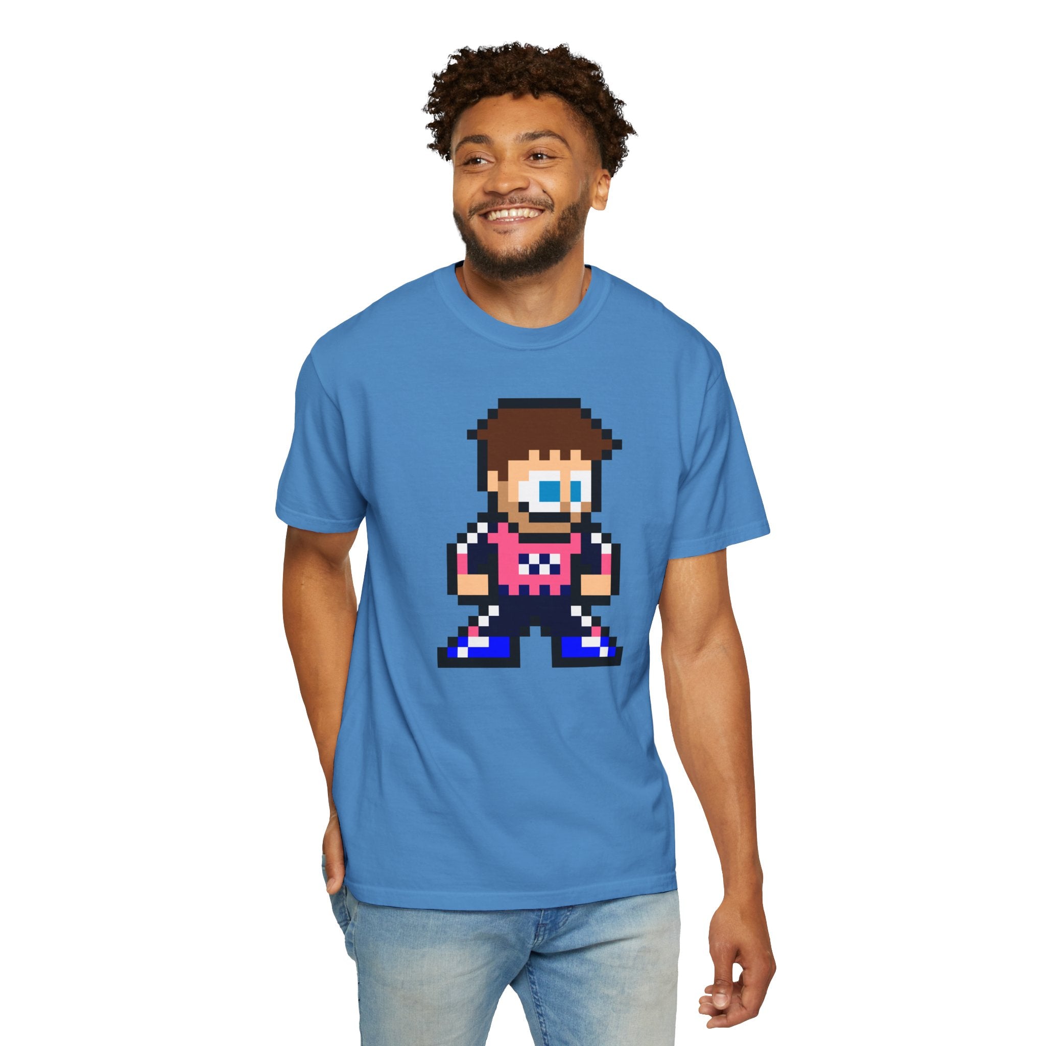8-bit Pierre Gasly Adult Heavyweight 100% Cotton T-shirt
