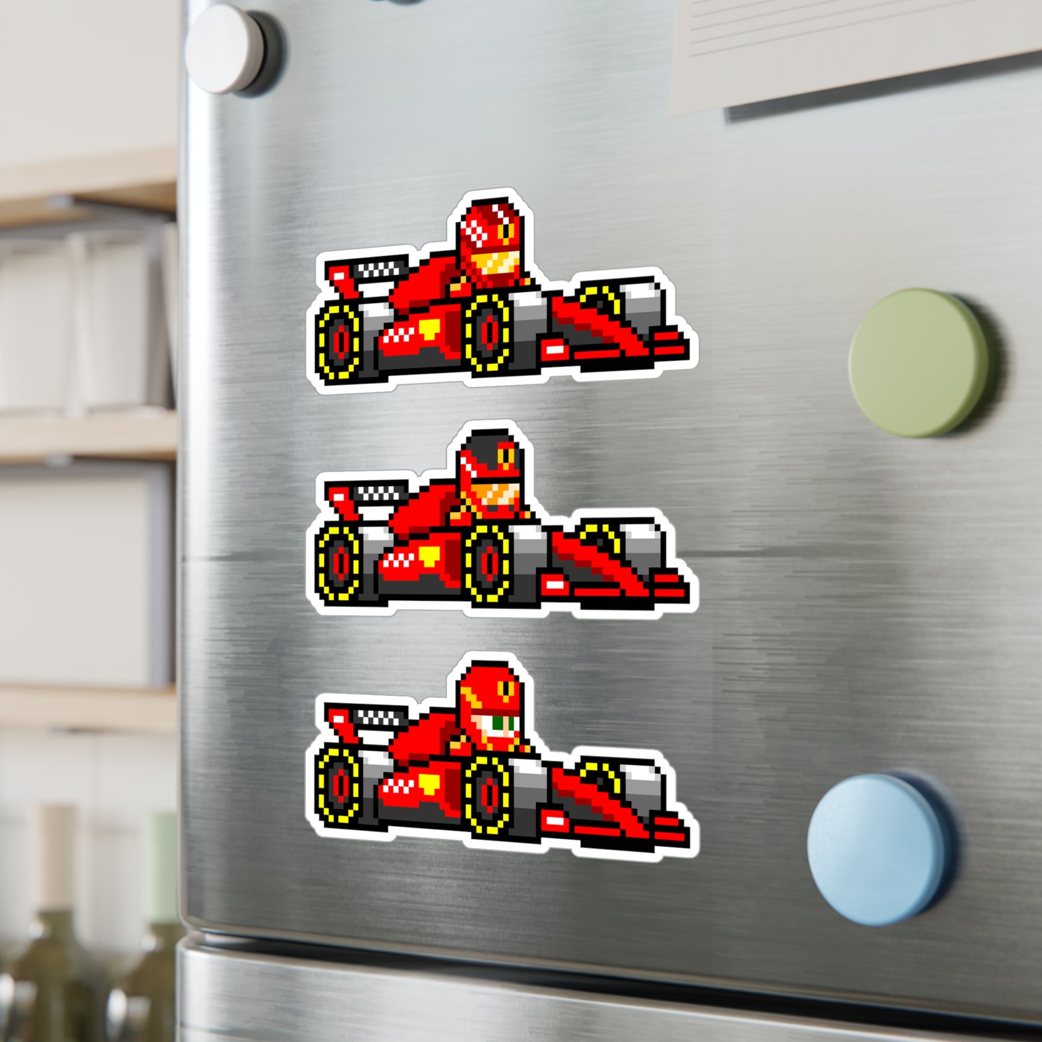 Ferrari 8-bit Vinyl Decal Stickers