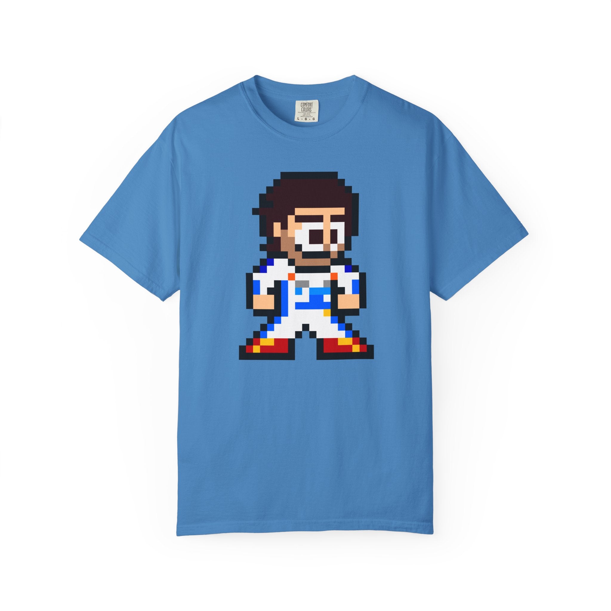8-bit Carlos Sainz Adult Heavyweight 100% Cotton T-shirt