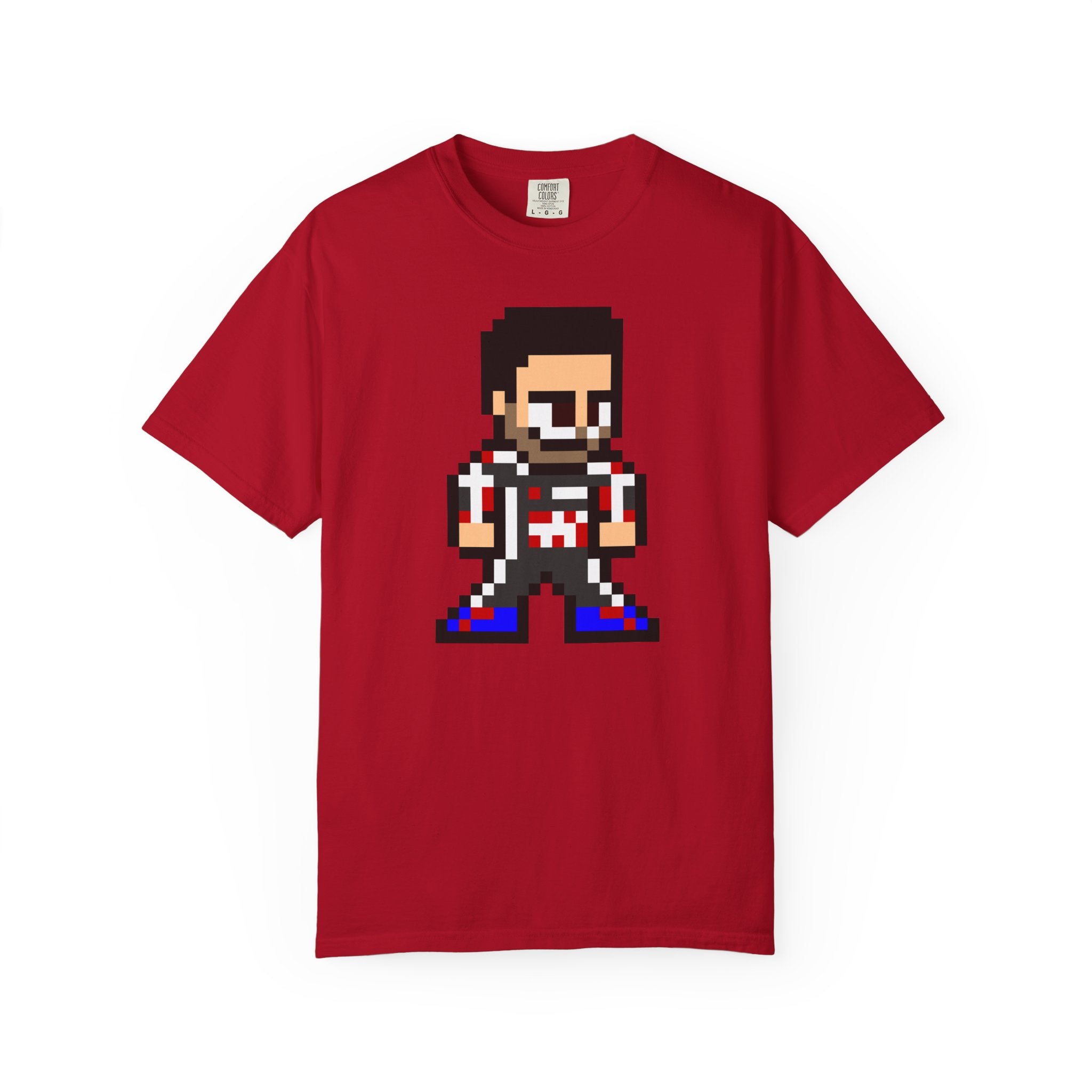 8-bit Esteban Ocon Adult Heavyweight 100% Cotton T-shirt