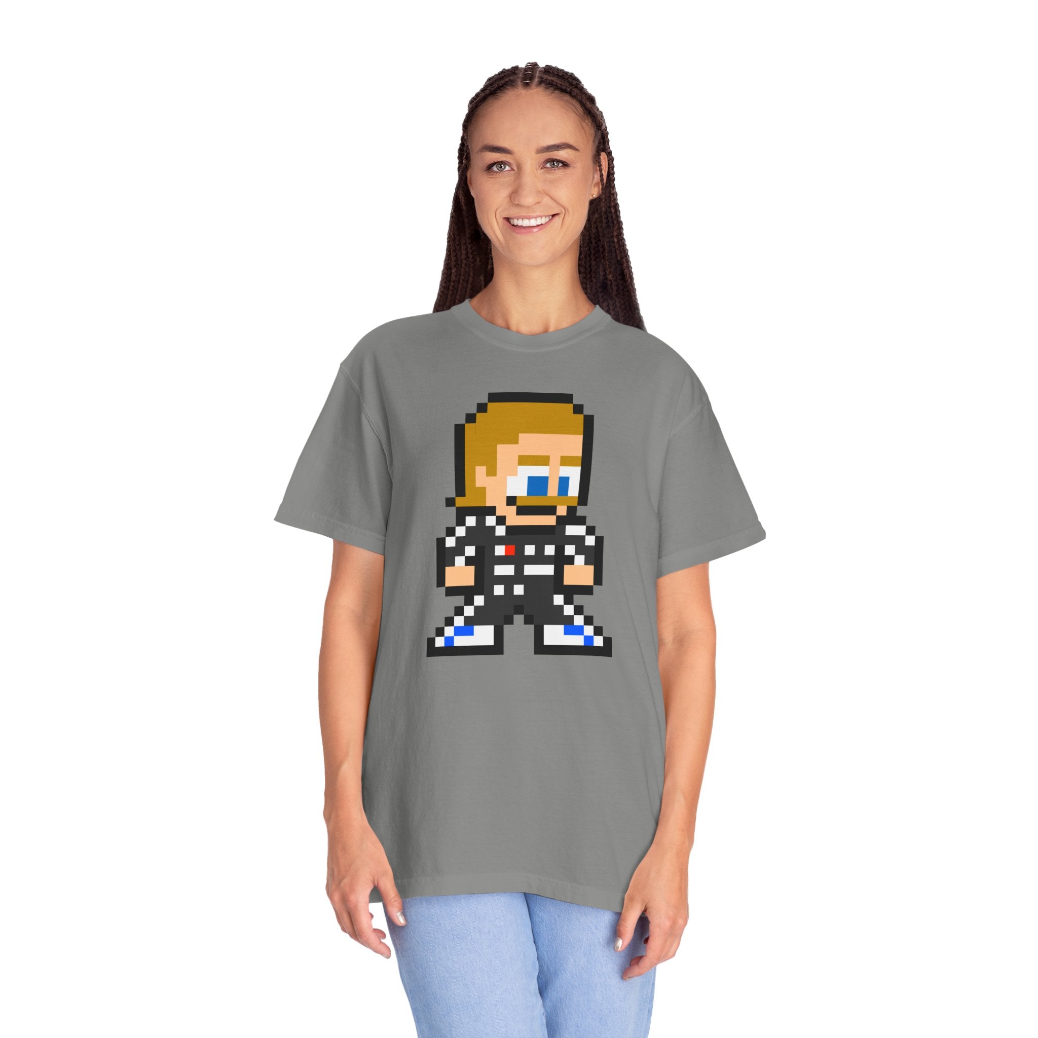 8-bit Valtteri Bottas Adult Heavyweight 100% Cotton T-shirt