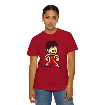 8-bit Charles Leclerc Adult Heavyweight 100% Cotton T-shirt