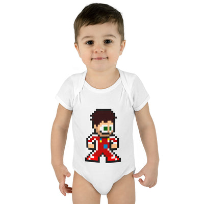 8-bit Charles Leclerc Baby Bodysuit