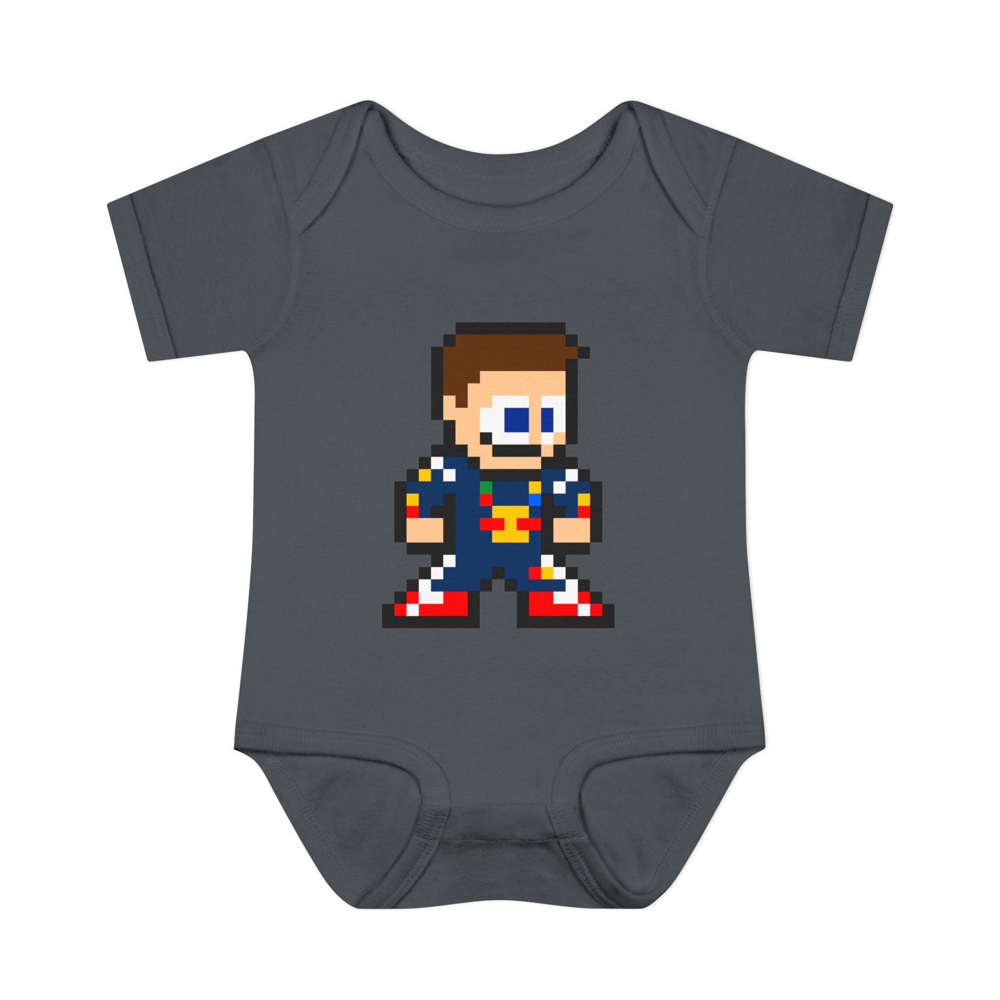 8-bit Max Verstappen Baby Bodysuit