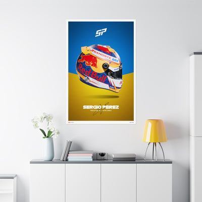 Sergio Perez Signature Poster