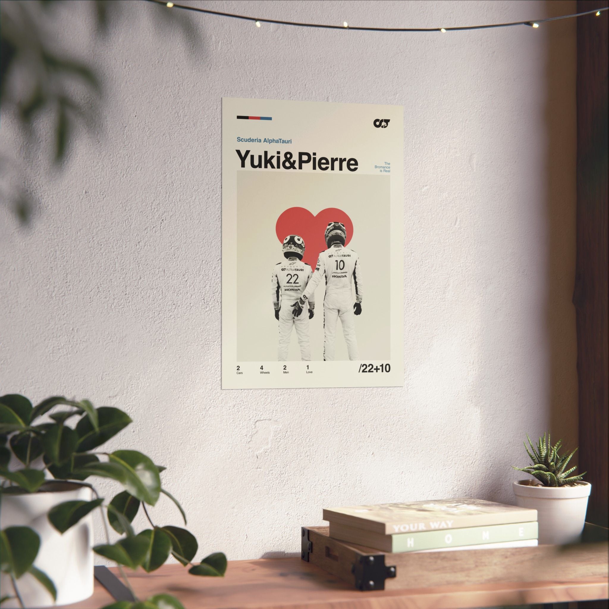 Yuki & Pierre Mid-century Poster