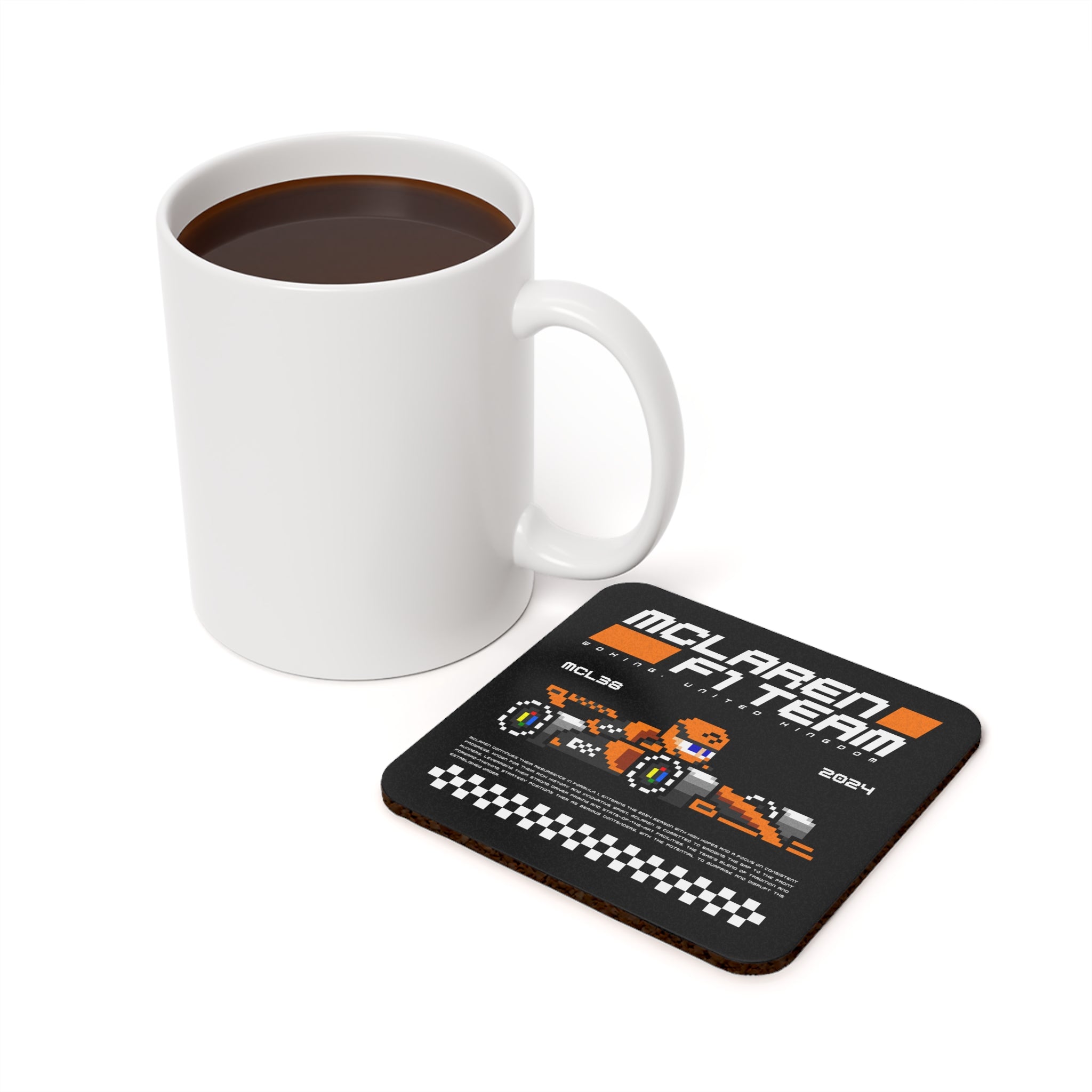 McLaren 8-bit Team Cork Coaster