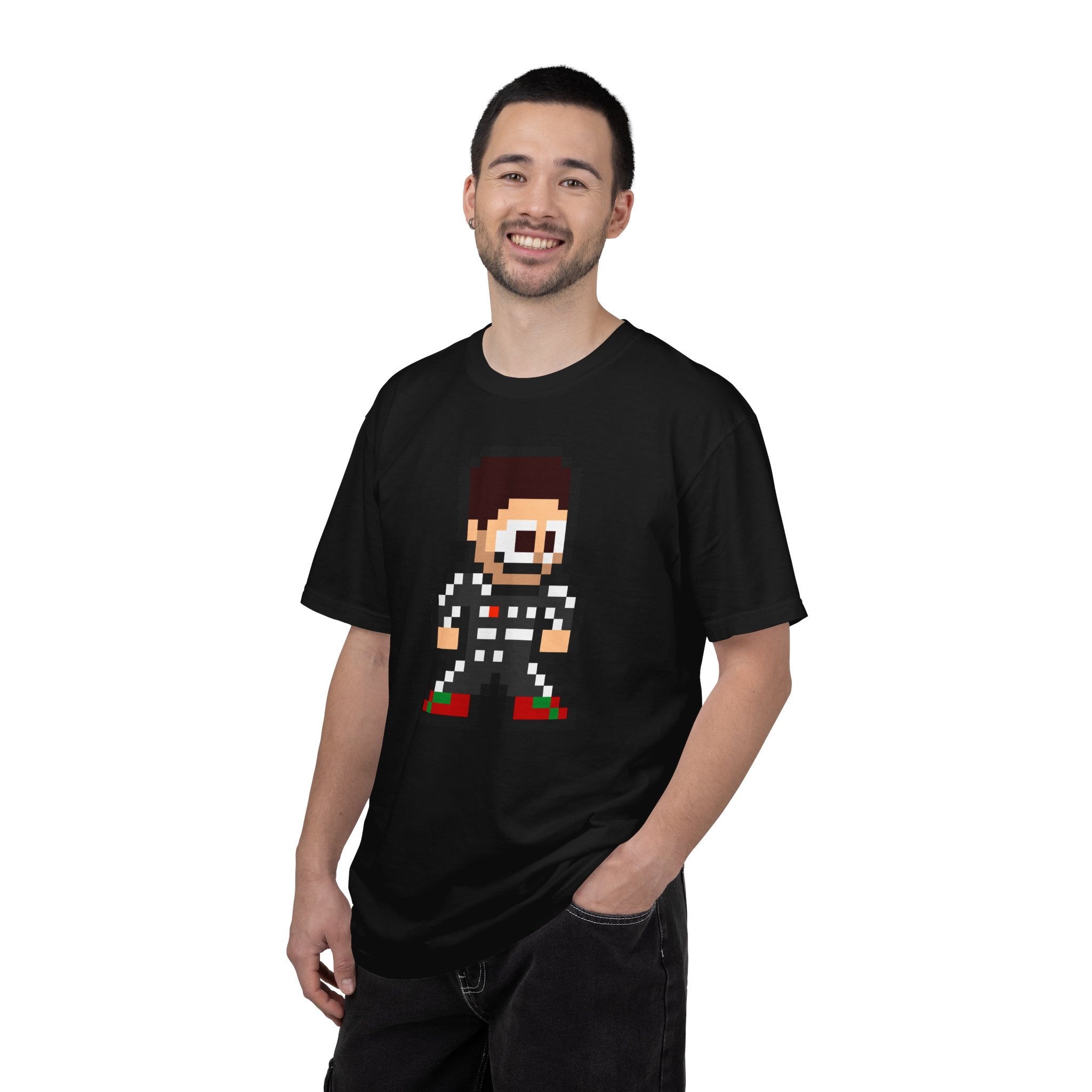 8-bit Sergio Perez Adult Heavyweight 100% Cotton T-shirt