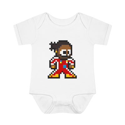 8-bit Lewis Hamilton Baby Bodysuit