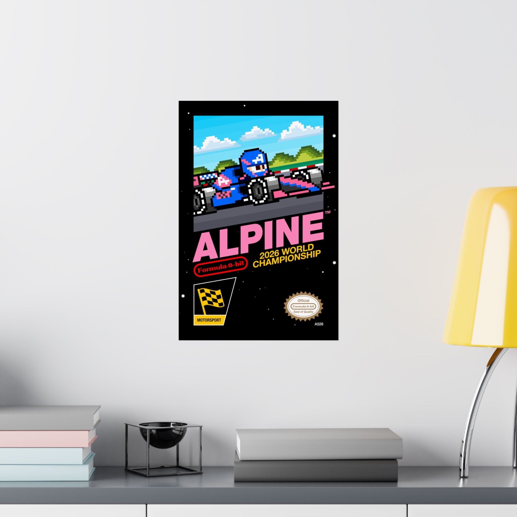 Alpine 8-bit Game Poster
