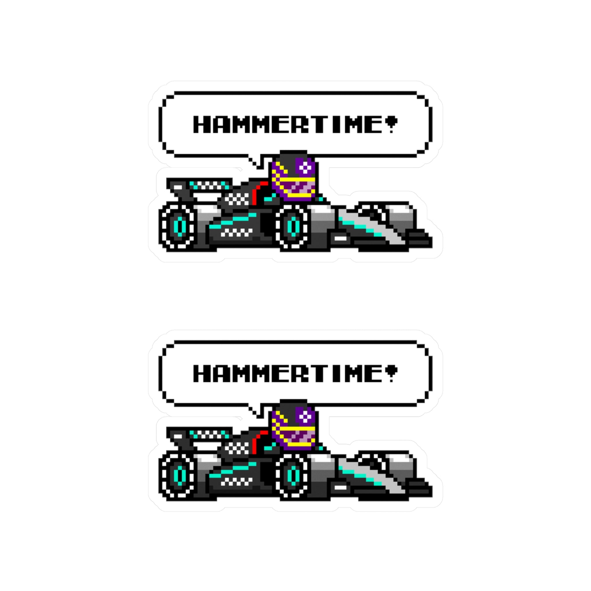 Hamilton "HAMMERTIME!" 8-bit Radio Vinyl Decal Sticker