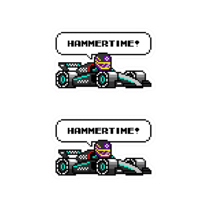 Hamilton "HAMMERTIME!" 8-bit Radio Vinyl Decal Sticker