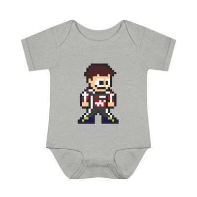 8-bit Ollie Bearman Baby Bodysuit