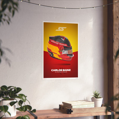 Carlos Sainz Signature Poster