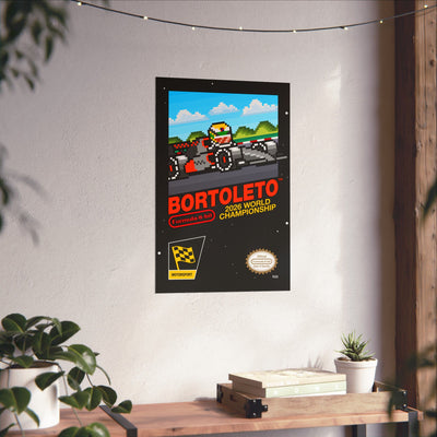 Bortoleto 8-bit Game Poster