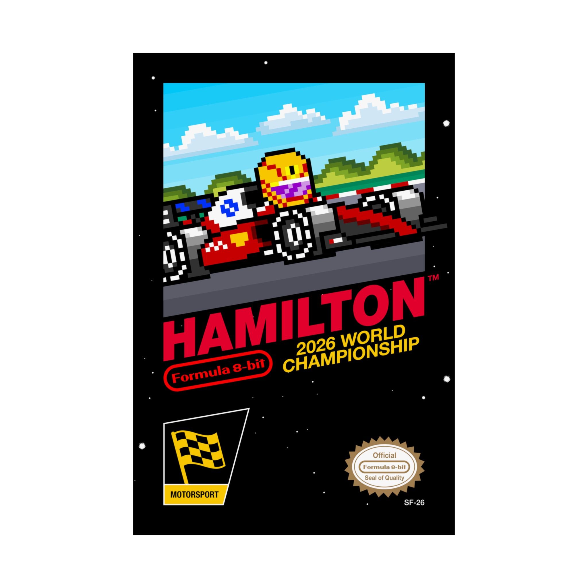 Hamilton 8-bit Game Poster