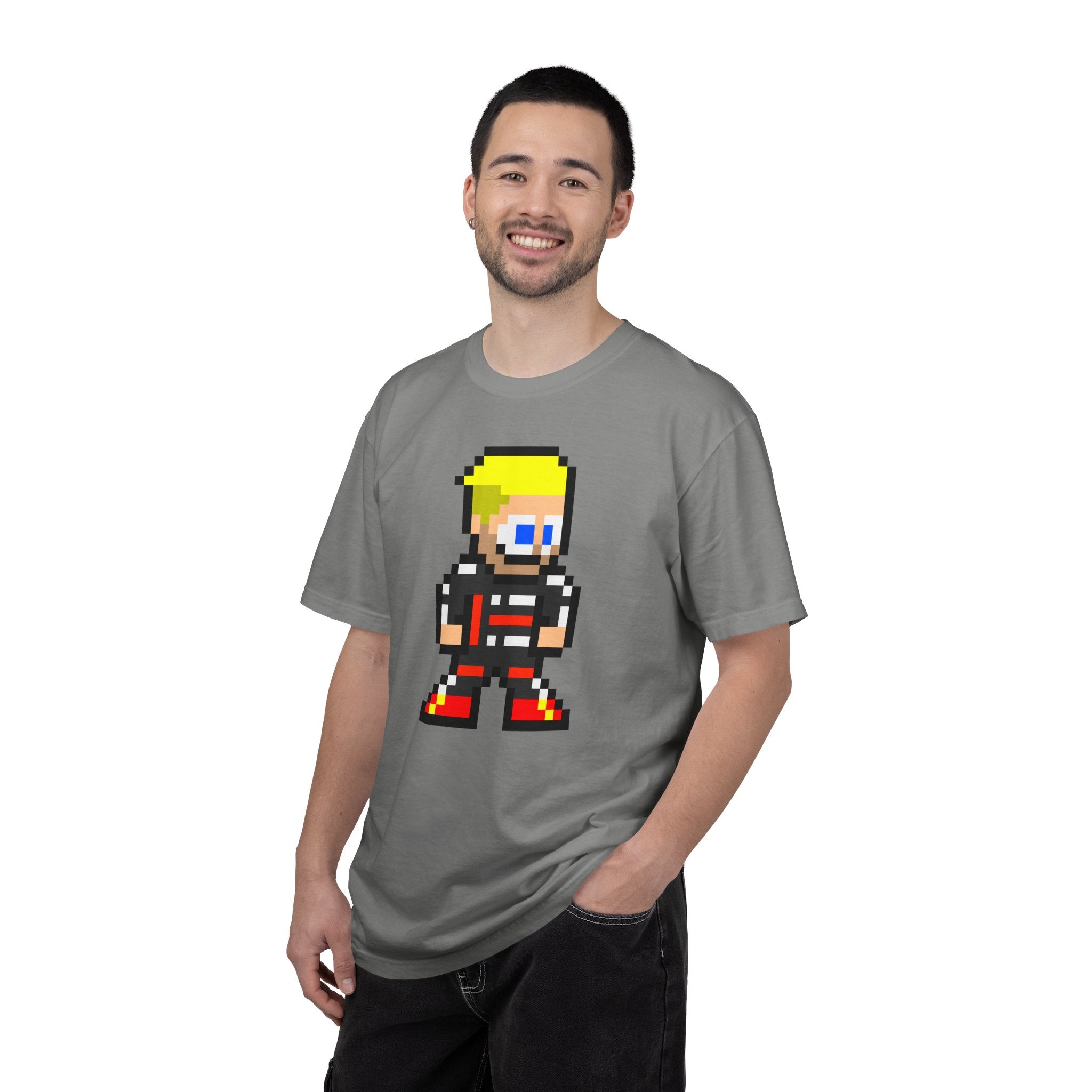 8-bit Nico Hulkenberg Adult Heavyweight 100% Cotton T-shirt