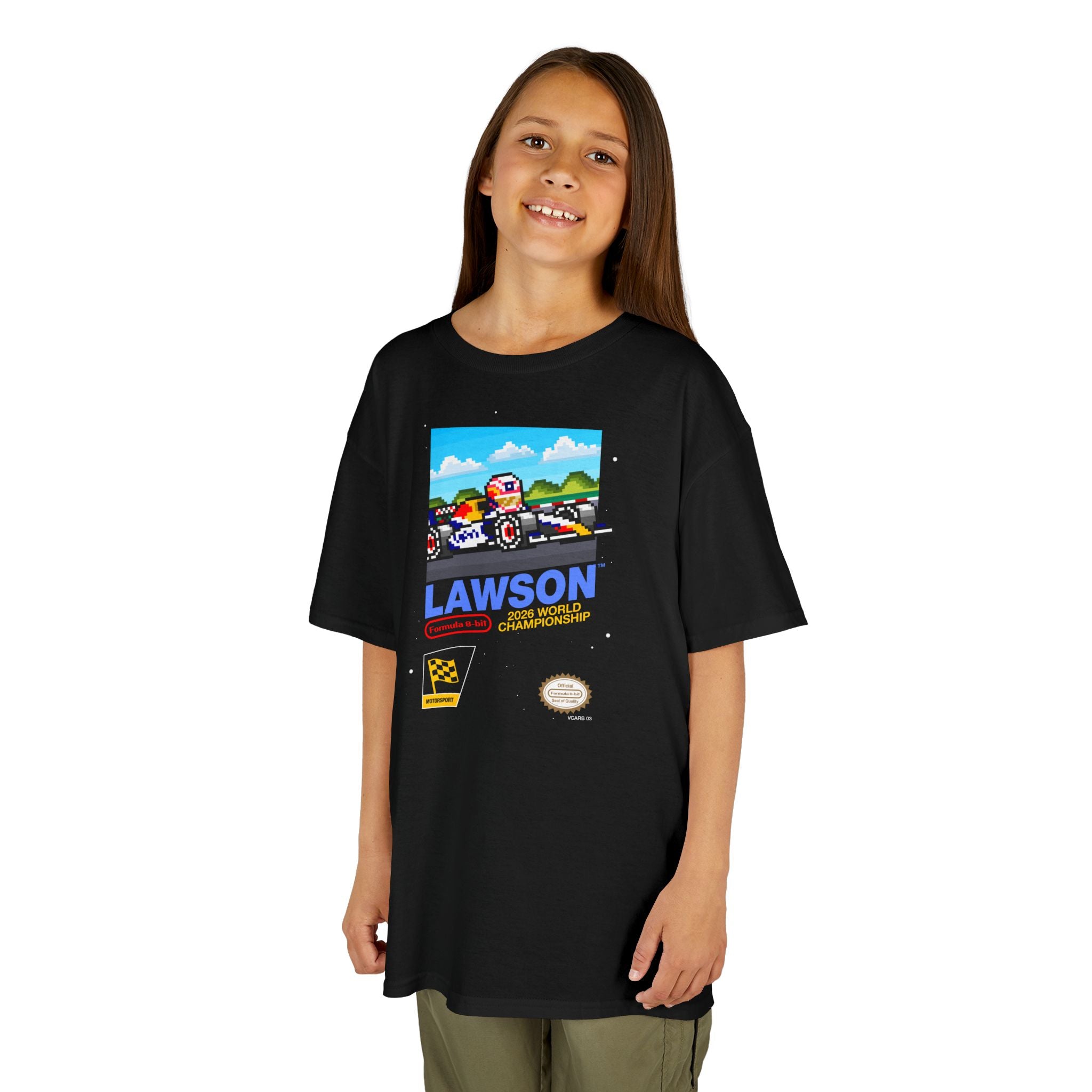 Lawson 8-bit Game Kids Heavyweight 100% Cotton T-shirt