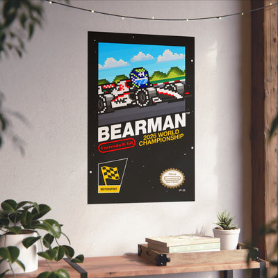 Bearman 8-bit Game Poster
