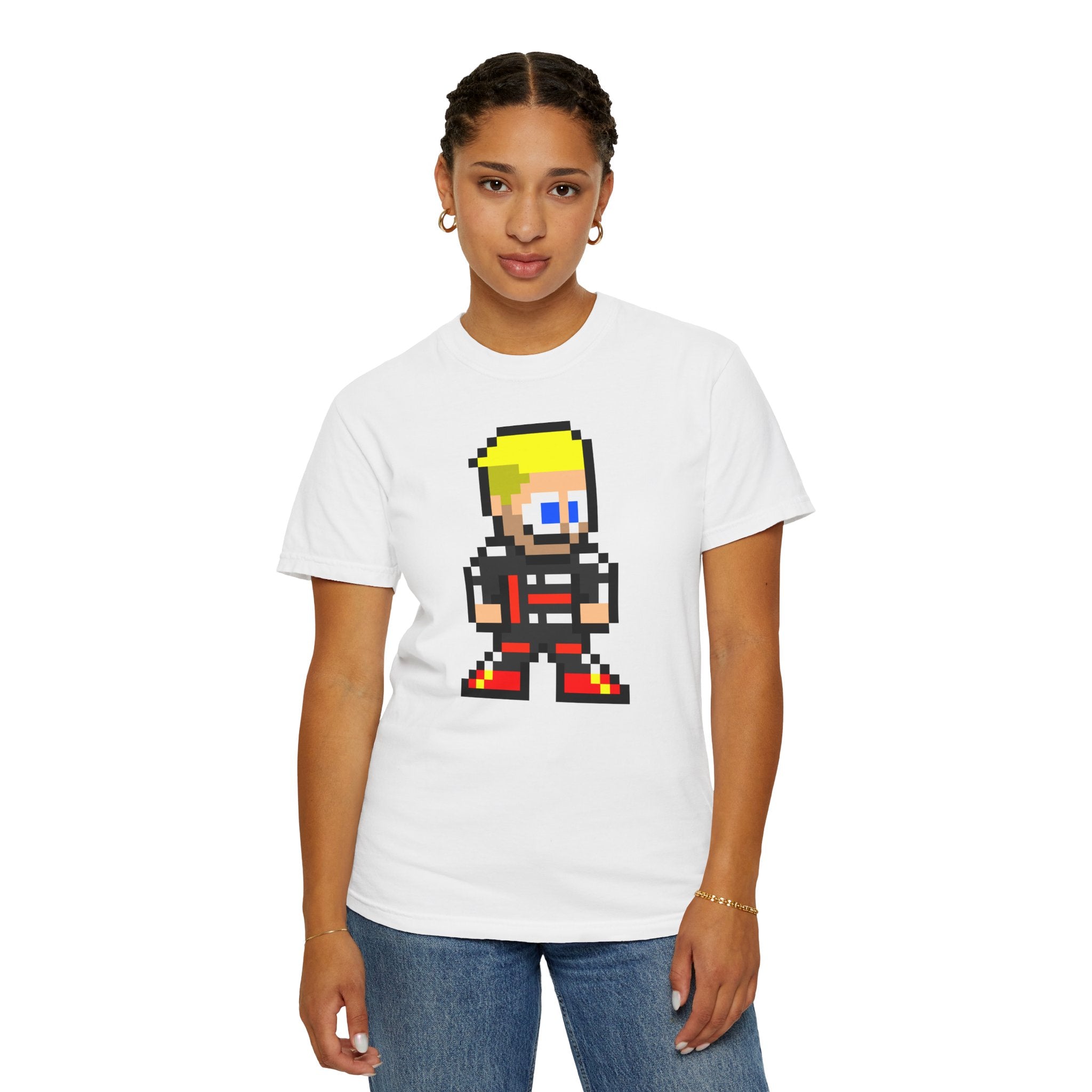 8-bit Nico Hulkenberg Adult Heavyweight 100% Cotton T-shirt